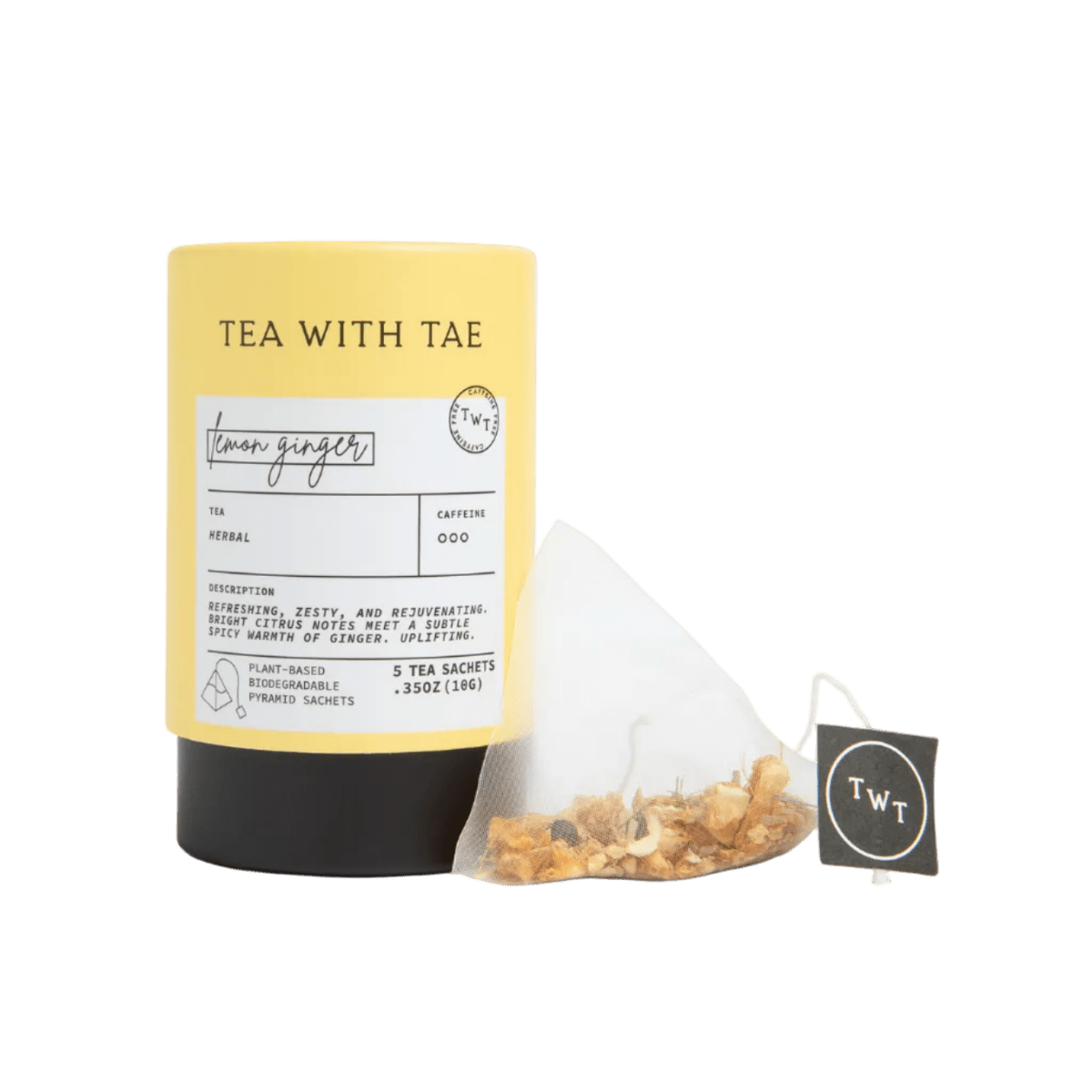 Tea with Tae Lemon Ginger mini tea tube.