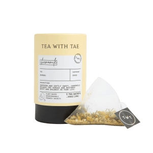 Tea with Tae Chamomile mini tea tube.